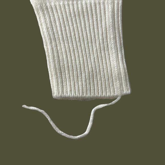 Sandrine Rose Wool Cashmere Blend Turtleneck Sweater Snow Women Medium NWT Braid - Picture 7 of 11